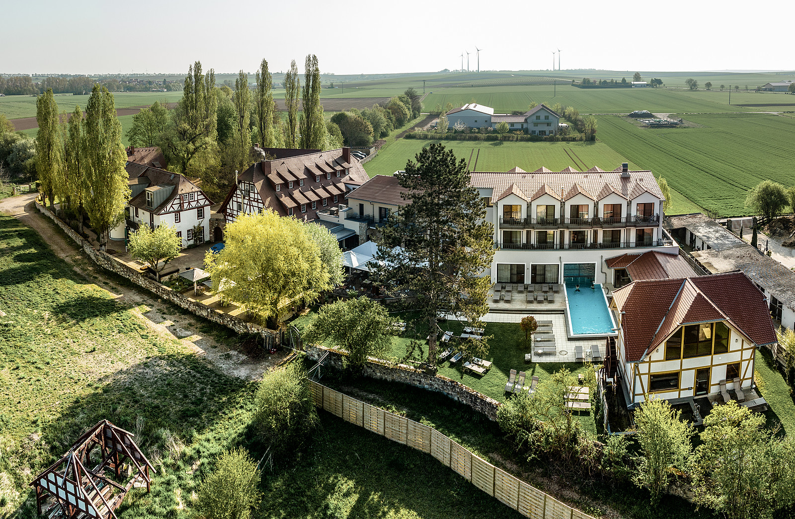 Jordans Untermühle - Aussenansicht von Oben