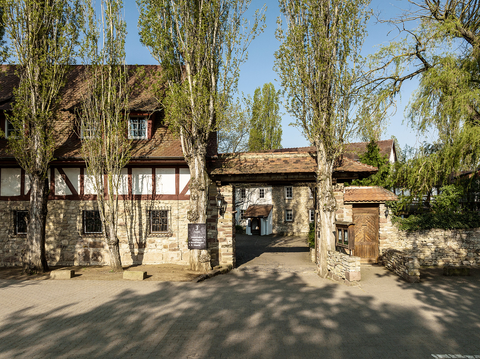 Jordans Untermühle - Hotel Aussenansicht von Oben