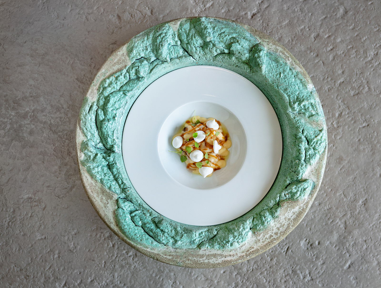 Vorspeise der gehobenen Küche im Genusshotel mit Restaurant