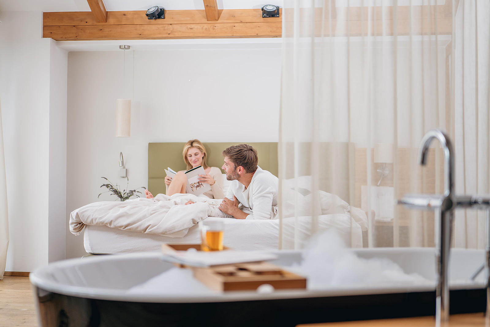 Stilvolles Doppelzimmer im Wellness- Genusshotel Jordans Untermühle